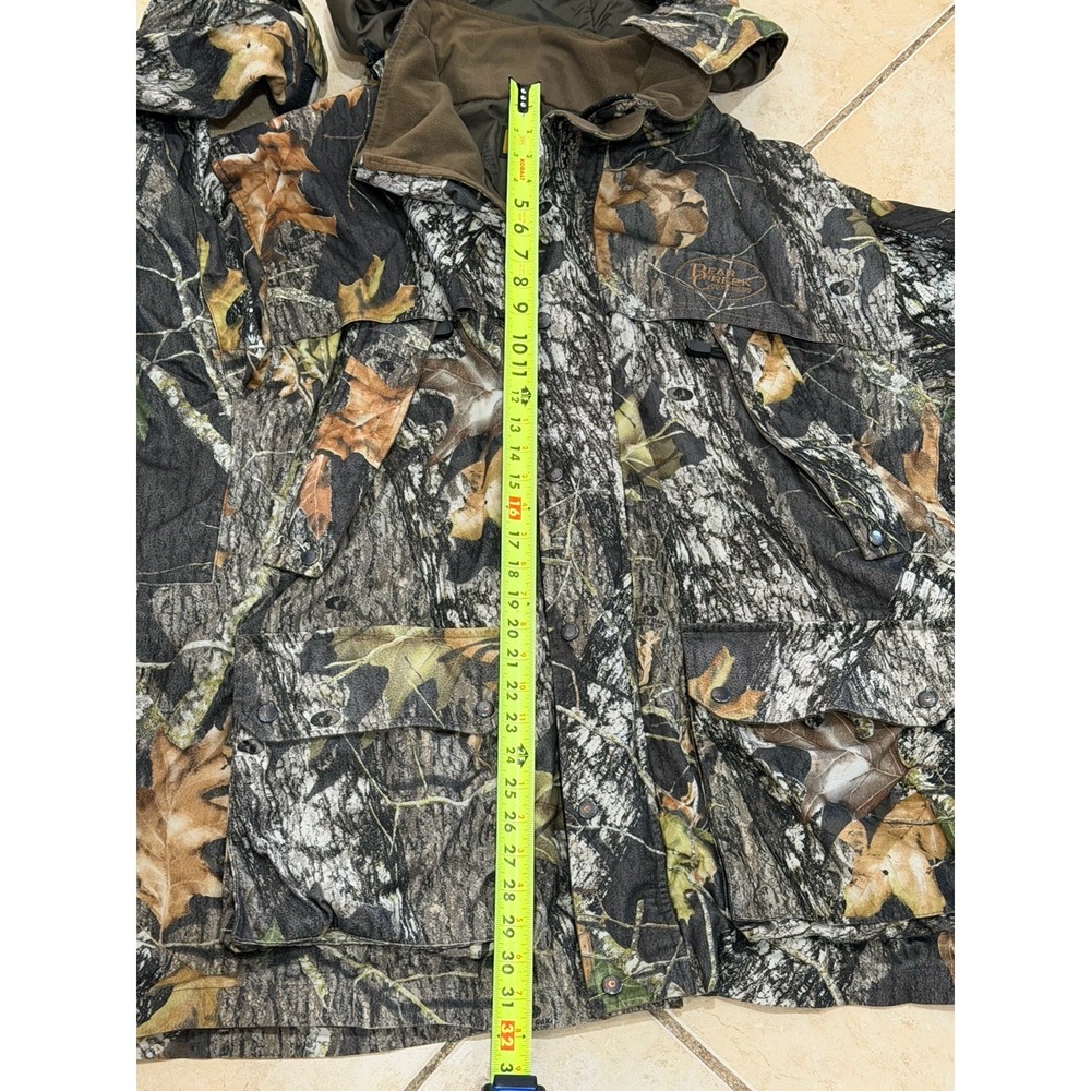 Bear Creek Outfitters Mossy Oak Camouflage Coat Jacket Mens Size 2XL Full Zipper - Picture 15 of 16